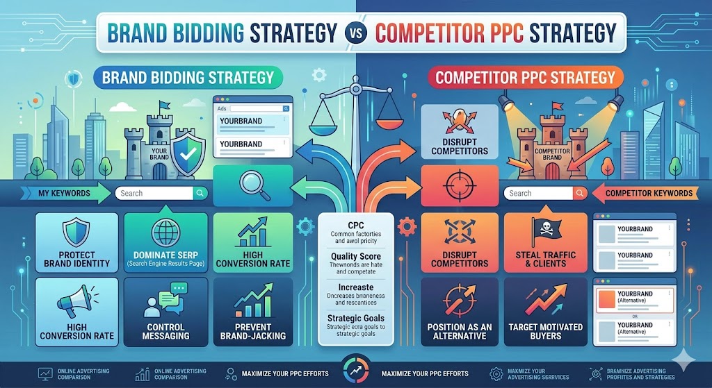 Brand Bidding Strategy vs Competitor PPC Strategy